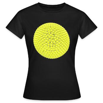Yellow balls as a ball - Women's T-Shirt - black - Front - AI Model Female 172 dark (172cm)