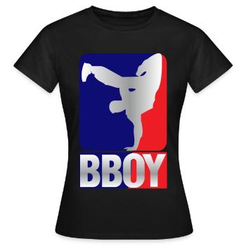Breakdance B-Boy Streetdance Design Hip Hop Danse - T-shirt Femme - noir - Devant - AI Model Female 172 dark (172cm)