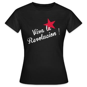 Viva la Revolucion! - Frauen T-Shirt - Schwarz - Vorne - AI Model Female 172 dark (172cm)