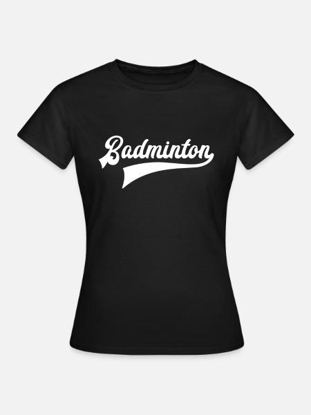 badminton - Vrouwen T-shirt - zwart