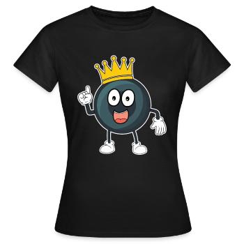 Billard billard billard boule Snooker piscine enfants - T-shirt Femme - noir - Devant - AI Model Female 172 dark (172cm)