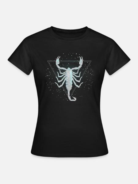 Sternzeichen Skorpion - Frauen T-Shirt - Schwarz