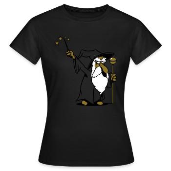 Baguette baguette Assistant - T-shirt Femme - noir - Devant - AI Model Female 172 dark (172cm)