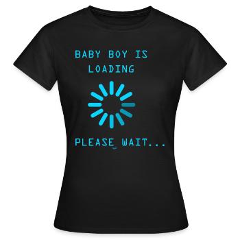 Baby Boy loading - T-shirt Femme - noir - Devant - AI Model Female 172 dark (172cm)