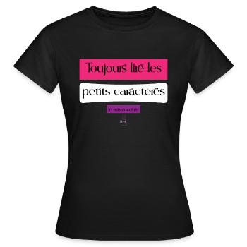 Annonce grossesse humoristique femme enceinte mère - T-shirt Femme - noir - Devant - AI Model Female 172 dark (172cm)