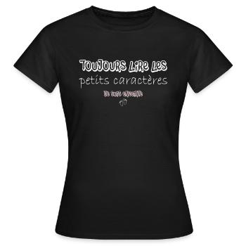 Annonce grossesse humoristique femme enceinte mère - T-shirt Femme - noir - Devant - AI Model Female 172 dark (172cm)