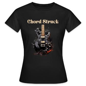 Akkord angeschlagene Gitarre Lehrer Lustiges Zitat - Frauen T-Shirt - Schwarz - Vorne - AI Model Female 172 dark (172cm)