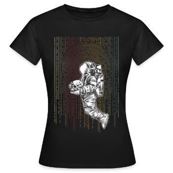 astronaute - T-shirt Femme - noir - Devant - AI Model Female 172 dark (172cm)