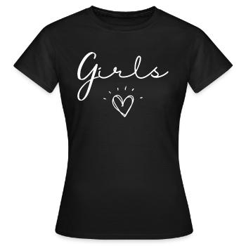 Filles - T-shirt Femme - noir - Devant - AI Model Female 172 dark (172cm)