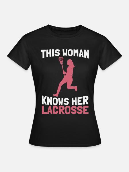 Lacrosse - Frauen T-Shirt - Schwarz