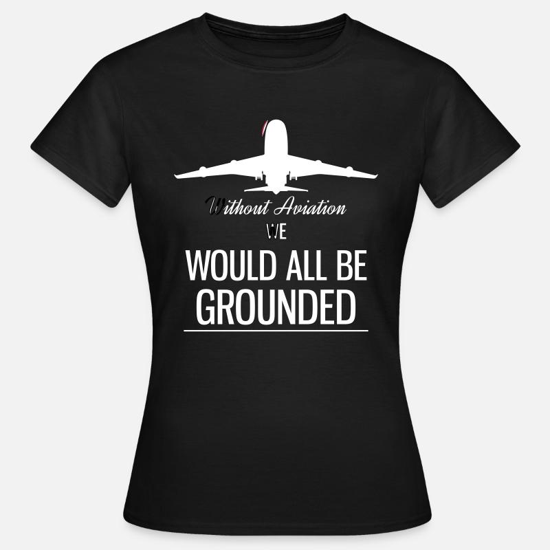 airplane - Women's T-Shirt - black