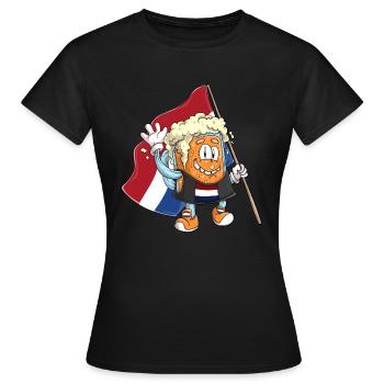 Bier Fan von Niederlande - Frauen T-Shirt - Schwarz - Vorne - AI Model Female 172 dark (172cm)