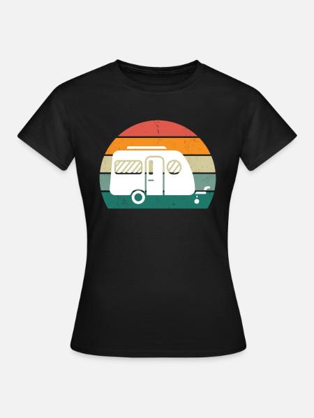 Caravane rétro - T-shirt Femme - noir