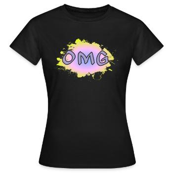 OMG - Frauen T-Shirt - Schwarz - Vorne - AI Model Female 172 dark (172cm)