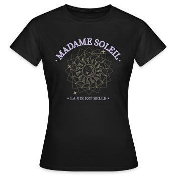 Mystique Madame soleil - T-shirt Femme - noir - Devant - AI Model Female 172 dark (172cm)