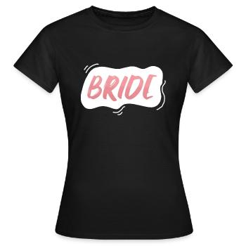 Bride's Day - Women's T-Shirt - black - Front - AI Model Female 172 dark (172cm)