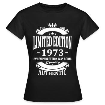 Limited Edition 1973 - T-shirt Femme - noir - Devant - AI Model Female 172 dark (172cm)
