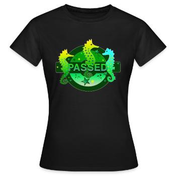 bestanden Schwimmer Schwimmerin - Frauen T-Shirt - Schwarz - Vorne - AI Model Female 172 dark (172cm)