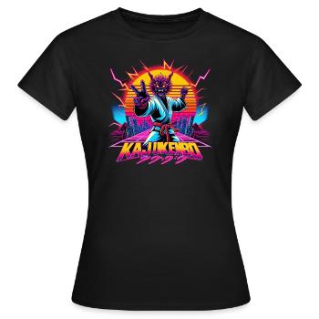 Kajukenbo in 80s style - Women's T-Shirt - black - Front - AI Model Female 172 dark (172cm)