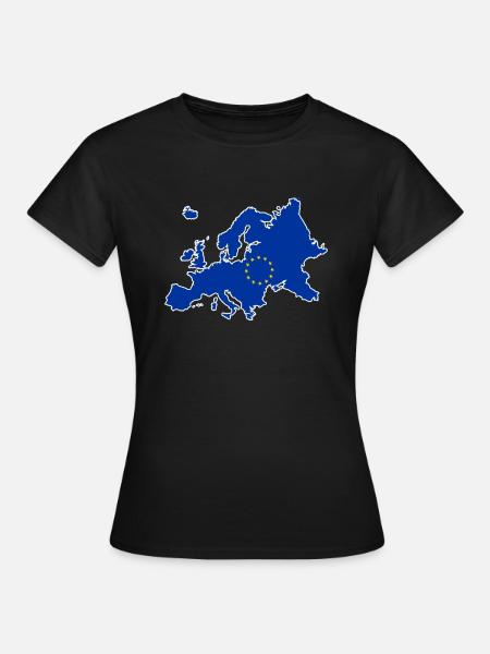 Europa - Frauen T-Shirt - Schwarz