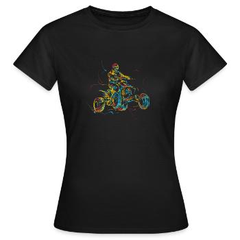 Quad Quad - T-shirt Femme - noir - Devant - AI Model Female 172 dark (172cm)