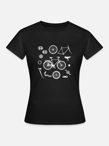Herren Fahrrad für Radfahrer - Frauen T-Shirt - Schwarz