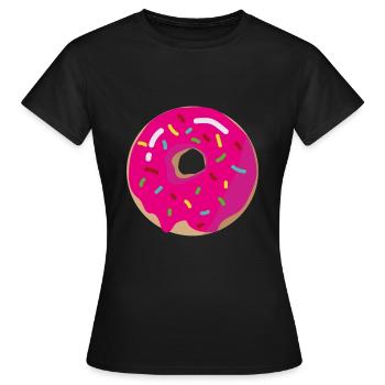 Donut Donuts - Frauen T-Shirt - Schwarz - Vorne - AI Model Female 172 dark (172cm)