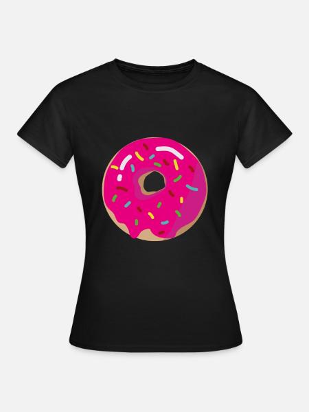 Donut Donuts - Frauen T-Shirt - Schwarz