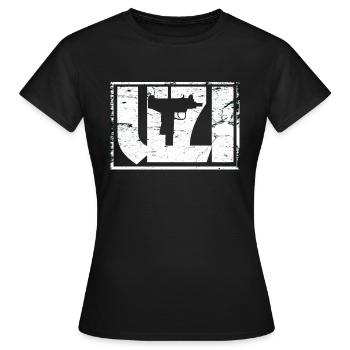 UZI Weapon - Women's T-Shirt - black - Front - AI Model Female 172 dark (172cm)