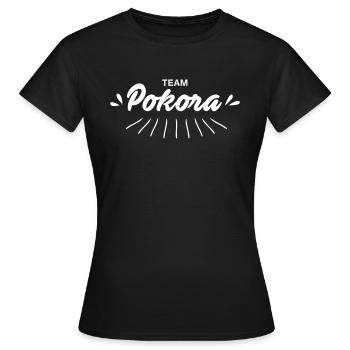 Team Pokora - Women's T-Shirt - black - Front - AI Model Female 172 dark (172cm)