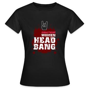 Headbanger Rocker Death Metal Laute Musikgeschenk - Frauen T-Shirt - Schwarz - Vorne - AI Model Female 172 dark (172cm)