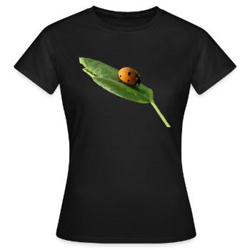 Glückskäferchen Marienkäfer ohne text - Frauen T-Shirt - Schwarz - Vorne - AI Model Female 172 dark (172cm)