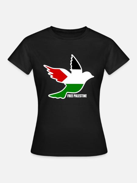 Free palestine - Koszulka damska - czarny
