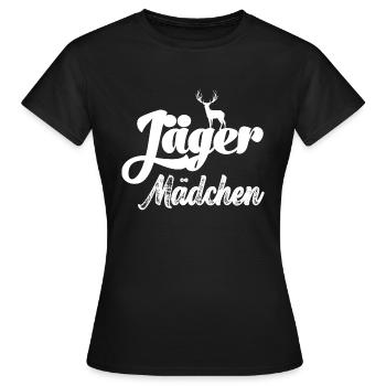 Jäger Mädchen Nachwuchsjägerin Jagd Papa Jäger - Frauen T-Shirt - Schwarz - Vorne - AI Model Female 172 dark (172cm)