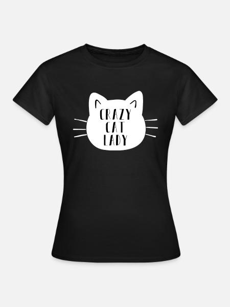 Crazy Cat Lady - Frauen T-Shirt - Schwarz