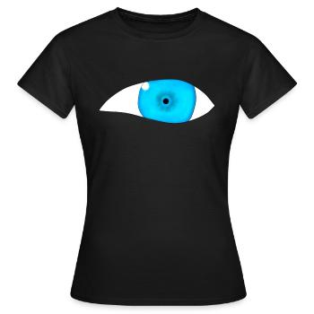 Oeil - T-shirt Femme - noir - Devant - AI Model Female 172 dark (172cm)