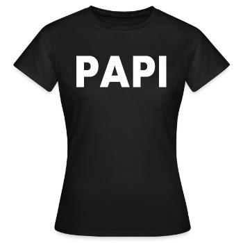 Papi - T-shirt Femme - noir - Devant - AI Model Female 172 dark (172cm)