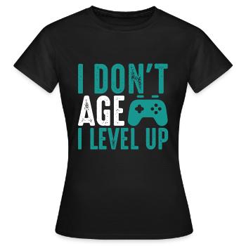 Birthday gamer gamer - Women's T-Shirt - black - Front - AI Model Female 172 dark (172cm)