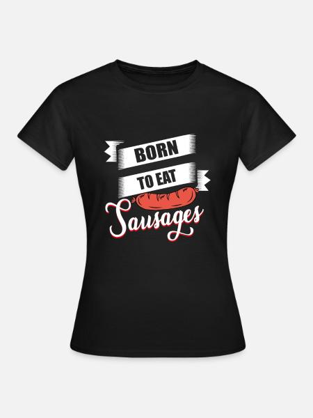 Würstchen - Frauen T-Shirt - Schwarz