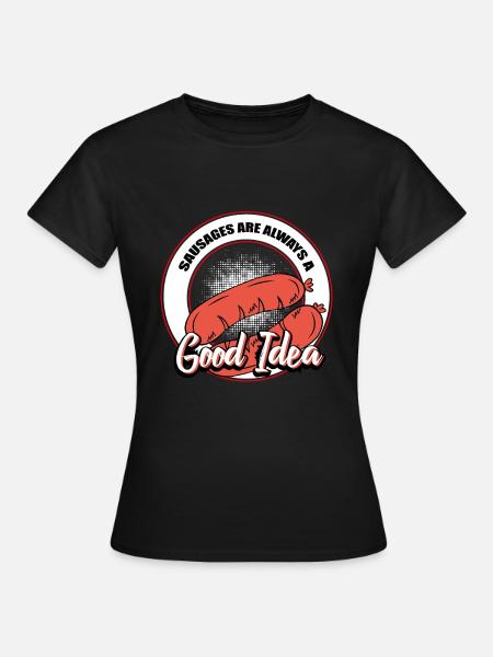 Würstchen - Frauen T-Shirt - Schwarz