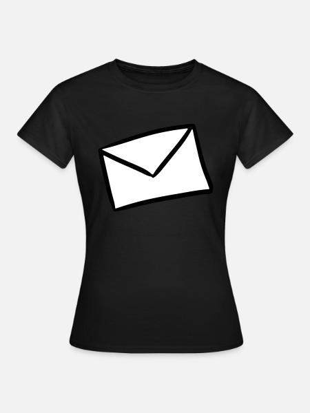 Brief envelop Post Mail brief envelop - Vrouwen T-shirt - zwart