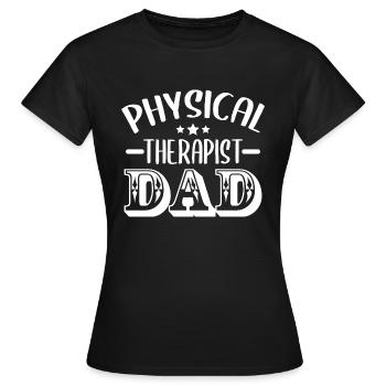 Physiothérapie - T-shirt Femme - noir - Devant - AI Model Female 172 dark (172cm)