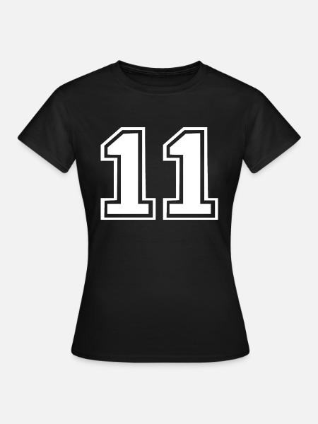 11 - Frauen T-Shirt - Schwarz