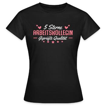 Kollegin Spruch Beste Arbeitskollegin - Frauen T-Shirt - Schwarz - Vorne - AI Model Female 172 dark (172cm)
