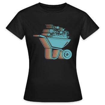 jardin, jardinier amateur, fleuriste, jardinier, jardinier - T-shirt Femme - noir - Devant - AI Model Female 172 dark (172cm)