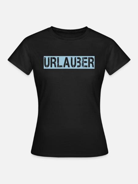 URLAUBER - Frauen T-Shirt - Schwarz