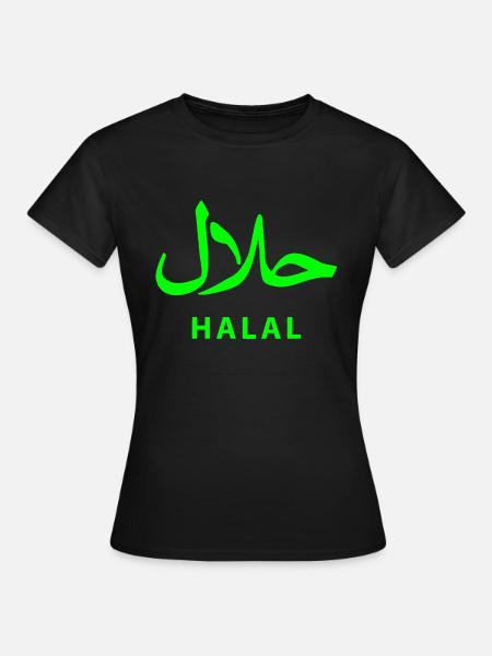 Halal حلال - Frauen T-Shirt - Schwarz