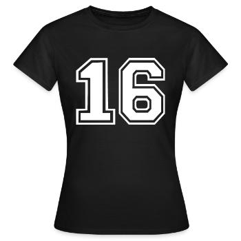 16 - T-shirt Femme - noir - Devant - AI Model Female 172 dark (172cm)