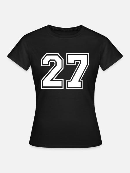 27 - Frauen T-Shirt - Schwarz