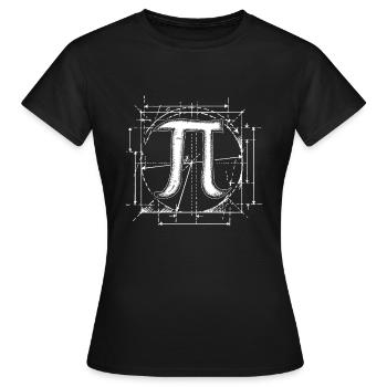 Mathe Pi Mathematik Komplex - Frauen T-Shirt - Schwarz - Vorne - AI Model Female 172 dark (172cm)